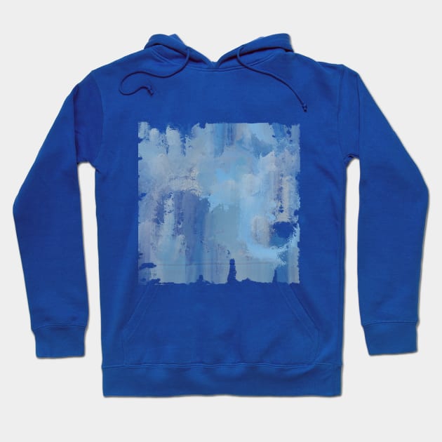 Colorful, abstract and modern design in shades of blue Hoodie by Briandefo